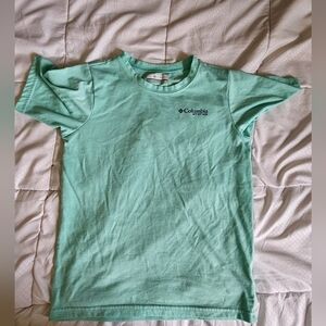 Columbia Kids Mint Green Short Sleeve Tee Medium